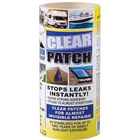 COFAIR PRODUCTS Cofair Products QRCP86 Quick Roof Clear Patch - 8" x 6" QRCP86